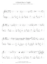 télécharger la partition d'accordéon A hard day's night (Interprètes : The Beatles) (Swing Madison) au format PDF