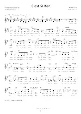 télécharger la partition d'accordéon C'est si bon (Chant : Yves Montand / Luis Armstrong) au format PDF