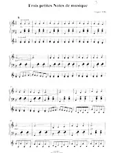 download the accordion score Trois petites notes de musique (1er + 2 ième Accordéon) in PDF format