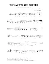 télécharger la partition d'accordéon Why can't we live together au format PDF