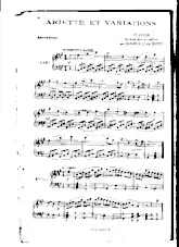 scarica la spartito per fisarmonica Ariette et Variations (Arrangement Accordéon : Harold de Bozi) in formato PDF