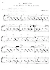 télécharger la partition d'accordéon Adagio (de la sonate Au Clair de Lune) (Arrangement : Léo Laurent) au format PDF