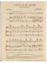 scarica la spartito per fisarmonica Always in my heart (Siempre en mi corazon) (Chant : Dean Martin) (Slow Rumba) in formato PDF