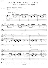 télécharger la partition d'accordéon Ave Maria (sur le 1° prélude de Jean-Sébastien Bach) (Arrangement : Léo Laurent) (Ballade) au format PDF