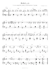 télécharger la partition d'accordéon Hallelujah (Arrangement pour accordéon par Leilo) au format PDF