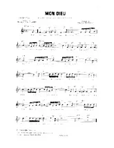 télécharger la partition d'accordéon Mon Dieu (Chant : Edith Piaf) (Slow) au format PDF