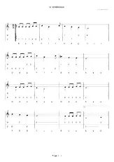 télécharger la partition d'accordéon La tendresse (Chant : Bourvil) (Accordéon Diatonique) au format PDF