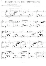 scarica la spartito per fisarmonica Chanson de Printemps (Arrangement : Léo Laurent) in formato PDF