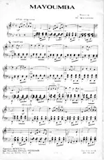 download the accordion score Mayoumba (Chant : Luis Mariano) (Arrangement pour accordéon) (Biguine) in PDF format