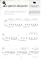 télécharger la partition d'accordéon La lumière des justes au format PDF