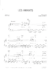 télécharger la partition d'accordéon Les amants (Barcarolle) au format PDF
