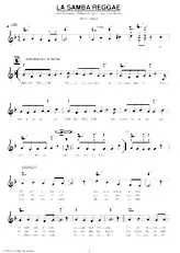 descargar la partitura para acordeón La samba reggae (Samba Disco) en formato PDF