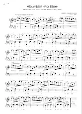 télécharger la partition d'accordéon Albumblatt für Elise (Lettre à Elise) (Arrangement pour accordéon) (Valse Moderato)  au format PDF