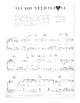 descargar la partitura para acordeón All you need is love (Interprètes : The Beatles) (Swing Madison) en formato PDF