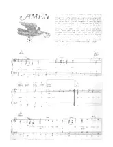 télécharger la partition d'accordéon Amen (Gospel) au format PDF