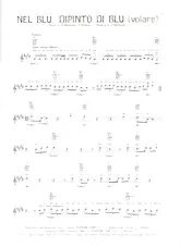 télécharger la partition d'accordéon Nel blu, dipinto di blu (Volare) (Chant : Gipsy Kings) (Samba) au format PDF