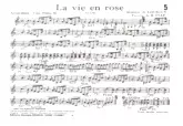 descargar la partitura para acordeón La vie en rose (Arrangement pour accordéon) (Slow)  en formato PDF