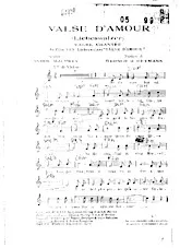 télécharger la partition d'accordéon Valse d'amour (Liebeswalzer) (Du Film : UFA Liebeswalzer) (Valse Chantée) au format PDF