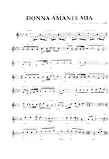 download the accordion score Donna amante mia in PDF format