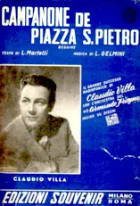 scarica la spartito per fisarmonica Campanone de piazza san Pietro (Chant : Claudio Villa) (Beguine) in formato PDF