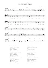 télécharger la partition d'accordéon C'est magnifique (Chant : Luis Mariano) (Fox-Trot) au format PDF
