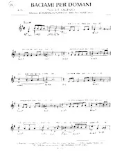 descargar la partitura para acordeón Baciami per domani (Slow) en formato PDF