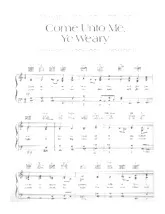 descargar la partitura para acordeón Come unto me, ye weary (Slow Fox-Trot) en formato PDF