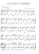 scarica la spartito per fisarmonica Country gardens (Chant : Percy Grainger) (Fox-Trot) in formato PDF