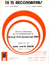 scarica la spartito per fisarmonica Tu te reconnaîtras (Chant : Anne-Marie David - Eurovision 1973) in formato PDF