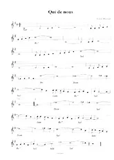 download the accordion score Qui de nous in PDF format