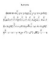 scarica la spartito per fisarmonica Katyusha (Chant : Yvan Rebroff) (Folklore Russe) in formato PDF