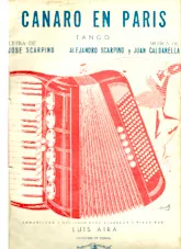 télécharger la partition d'accordéon Canaro en Paris (Tango) au format PDF