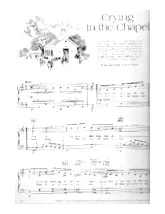 télécharger la partition d'accordéon Crying in the chapel (Interprètes : The Orioles / Elvis Presley) (Slow) au format PDF