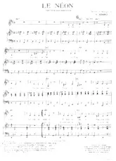 descargar la partitura para acordeón Le néon (Fox) en formato PDF