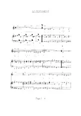 download the accordion score Le Testament in PDF format