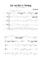 télécharger la partition d'accordéon Air on the G String (For Brass Quintet) (Parties Cuivres) au format PDF