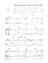 télécharger la partition d'accordéon Dear Hearts and Gentle People (Chant : Dinah Shore / Bing Crosby) (Fox-Trot) au format PDF