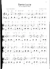 scarica la spartito per fisarmonica Santa Lucia (Chant : Tino Rossi) (Valse Napolitaine) (Arrangement pour accordéon) in formato PDF