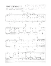 scarica la spartito per fisarmonica Dominique (Chant : Soeur Sourire) (Fox-Trot) in formato PDF