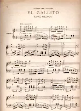télécharger la partition d'accordéon El Gallito (Tango Milonga) (Piano) au format PDF