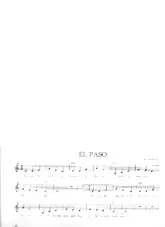 télécharger la partition d'accordéon El Paso (Arrangement : Frank Rich) (Valse) au format PDF