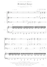 télécharger la partition d'accordéon Kriminal Tango (Arrangement : Karl-Heinz Jäger) (SATB + Piano) au format PDF