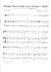 scarica la spartito per fisarmonica Ah quel bon temps quel temps c'était (Es war alles wunderschön) (Chant : Heintje Simons) in formato PDF