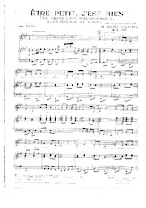 scarica la spartito per fisarmonica Etre petit c'est bien (Etre grand c'est beaucoup mieux) (Klein sein das ist schön) (Chant : Heintje Simons) in formato PDF