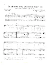 télécharger la partition d'accordéon Je chante une chanson pour toi (Ich sing ein Lieb für dich) (Chant : Heintje Simons) au format PDF
