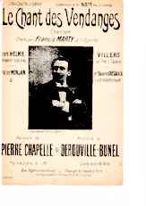 descargar la partitura para acordeón Le chant des vendanges (Créé par : Francis Marty) en formato PDF