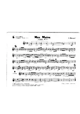 download the accordion score Mes mains (Arrangement pour accordéon) (Rumba Boléro)  in PDF format