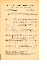 télécharger la partition d'accordéon C'est ma prairie (La canzone del boscaiolo) au format PDF
