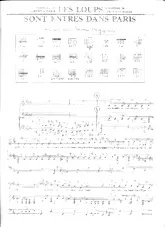 télécharger la partition d'accordéon Les loups sont entrés dans Paris (Chant : Serge Reggiani) au format PDF