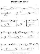 scarica la spartito per fisarmonica Forever in love (Ballade Instrumentale) in formato PDF
